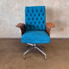 Mid Century Modern Plycraft Chair on Wheels Designed By George Mulhausen