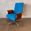 Mid Century Modern Plycraft Chair on Wheels Designed By George Mulhausen