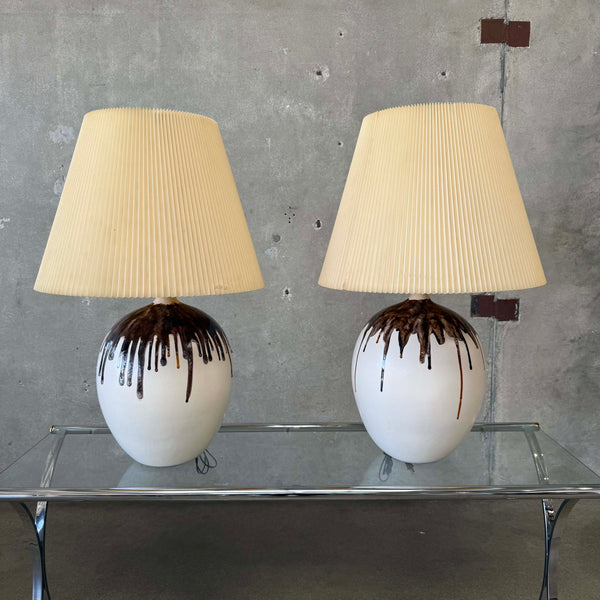 Pair of Mid Century Ceramic Lamps