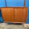 Cado Wall Unit By Poul Cadovius 3-Bay Walnut Bookcase Desk