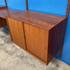 Cado Wall Unit By Poul Cadovius 3-Bay Walnut Bookcase Desk