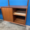 Cado Wall Unit By Poul Cadovius 3-Bay Walnut Bookcase Desk