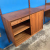 Cado Wall Unit By Poul Cadovius 3-Bay Walnut Bookcase Desk