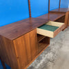 Cado Wall Unit By Poul Cadovius 3-Bay Walnut Bookcase Desk