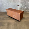 Mid Century Modern Walnut & Cane Credenza