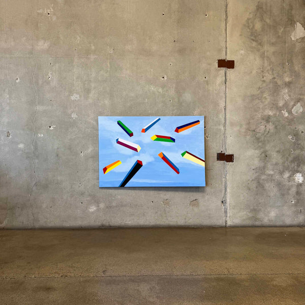 Hard Edge Painting On Canvas