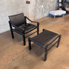 Vintage Armchair Lounger & Ottoman
