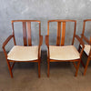Set of Four Swedish Teak Arm Chairs By Dux
