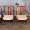 Set of Four Swedish Teak Arm Chairs By Dux