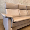 Norwegian Batick Grey Three Seat High Back Reclining Sofa For Stressless
