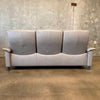 Norwegian Batick Grey Three Seat High Back Reclining Sofa For Stressless