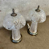 Pair of Cut Lead Crystal 1960s Italian Table Lamps - Working Condition