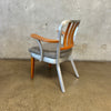 Art Deco Shaw Walker Aluminum & Wood Arm Chair - AS IS