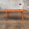 Vintage UK Scandinavian Beechwood Sculpted Console Table