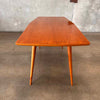 Vintage UK Scandinavian Beechwood Sculpted Console Table