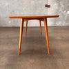 Vintage UK Scandinavian Beechwood Sculpted Console Table