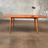 Vintage UK Scandinavian Beechwood Sculpted Console Table