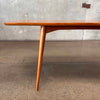Vintage UK Scandinavian Beechwood Sculpted Console Table