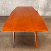 Vintage UK Scandinavian Beechwood Sculpted Console Table