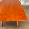 Vintage UK Scandinavian Beechwood Sculpted Console Table