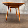 Vintage UK Scandinavian Beechwood Sculpted Console Table