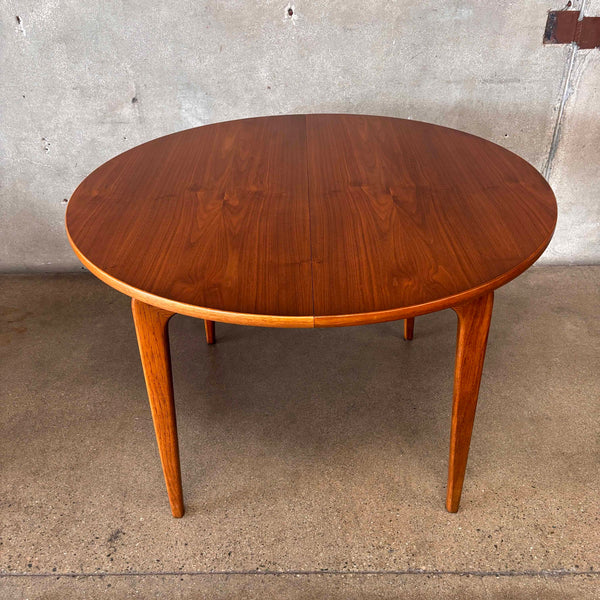 Mid Century Modern Walnut Dining Table With Three Leaves By Lane Perception