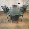 Vintage Brown Jordan Tamiami Patio Set - Rectangular Table & 6 Chairs