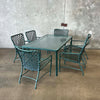 Vintage Brown Jordan Tamiami Patio Set - Rectangular Table & 6 Chairs