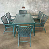 Vintage Brown Jordan Tamiami Patio Set - Rectangular Table & 6 Chairs
