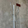 Vintage Industrial Mad Men Mid Century Modern Spun Aluminum Coat/Hat Rack