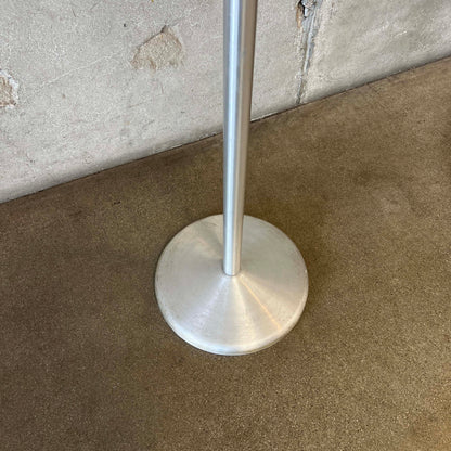 Vintage Industrial Mad Men Mid Century Modern Spun Aluminum Coat/Hat Rack
