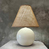 Vintage Ball Beige Table Lamp With Shade