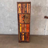 Italian Made Leather Faux Bookcase CD Holder With Hand & Scroll Handle