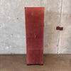 Italian Made Leather Faux Bookcase CD Holder With Hand & Scroll Handle