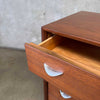 Mid Century Modern Petite Highboy Dresser