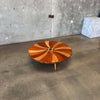 Mid Century Modern Mixed Wood Coffee Table