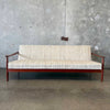 Danish Teak Sofa / Pull-Out Daybed With Original Upholstery