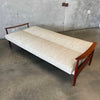 Danish Teak Sofa / Pull-Out Daybed With Original Upholstery
