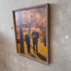 Vintage Oil On Canvas Painting of Two Men By Virigina Geer