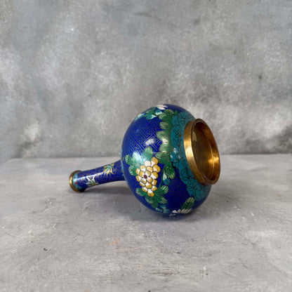 Lao Tian Li Chinese Cloisonne Vase C. 1890 Qing Dynasty