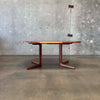 Danish Modern Teak Dining Table C. 1960 - With One Leaf