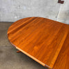 Danish Modern Teak Dining Table C. 1960 - With One Leaf