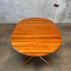 Danish Modern Teak Dining Table C. 1960 - With One Leaf
