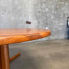 Danish Modern Teak Dining Table C. 1960 - With One Leaf