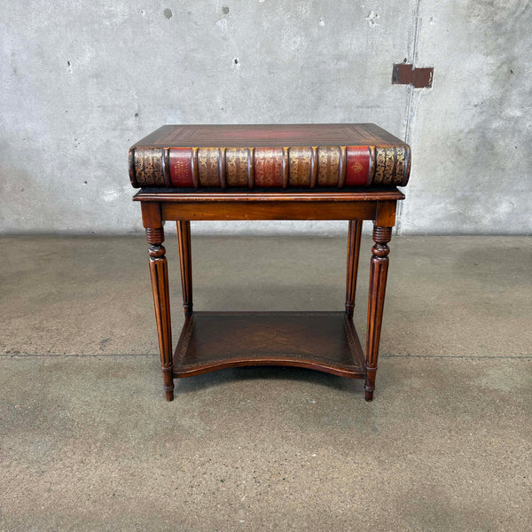 Vintage Theodore Alexander Leather & Mahogany Desk