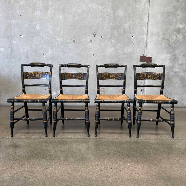 Set of Four Vintage Hitchcock Dining Chairs