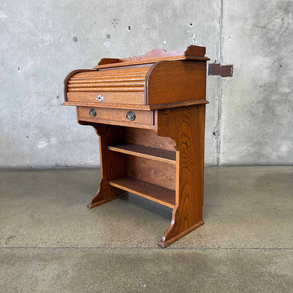 Vintage Petite Roll Top Desk