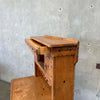 Solid Pine Primitive Desk With Secret Top Drawer