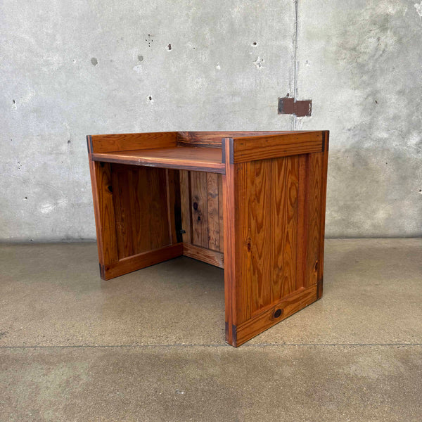Vintage Solid Pine Crate Desk