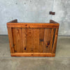 Vintage Solid Pine Crate Desk